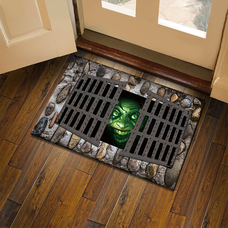3D Illusion Floor Mat for Playful Entryway Decor