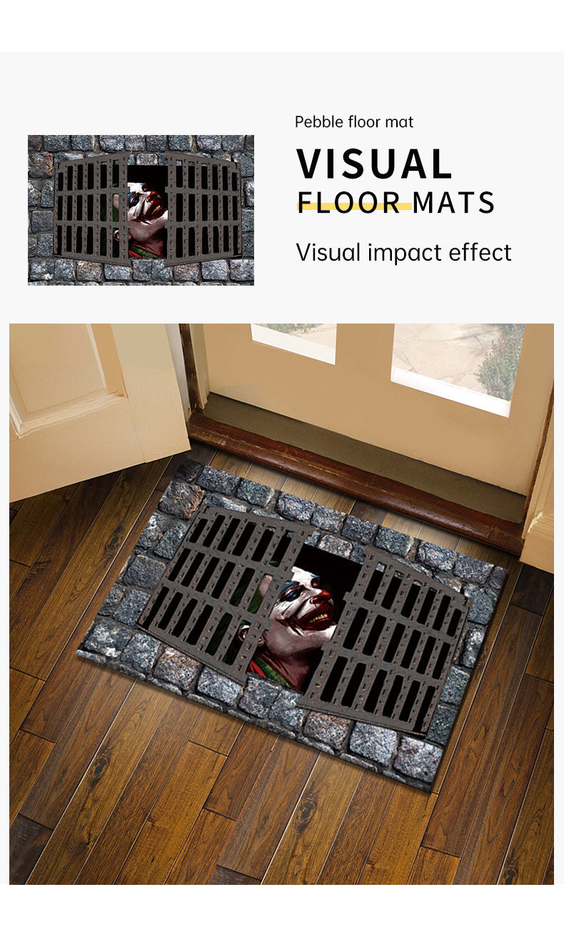 3D Illusion Floor Mat for Playful Entryway Decor