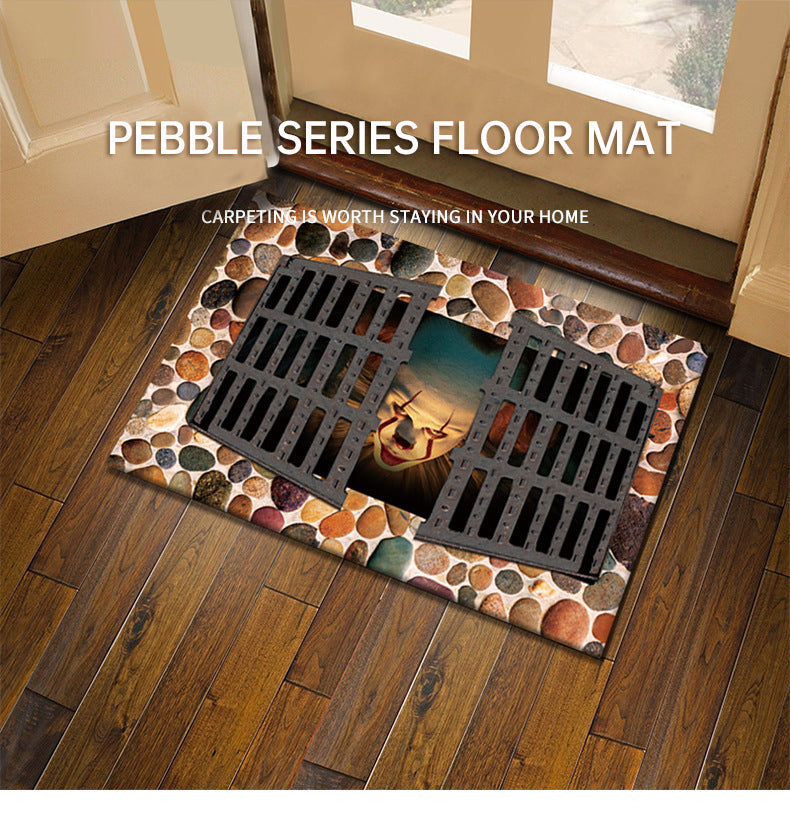 3D Illusion Floor Mat for Playful Entryway Decor