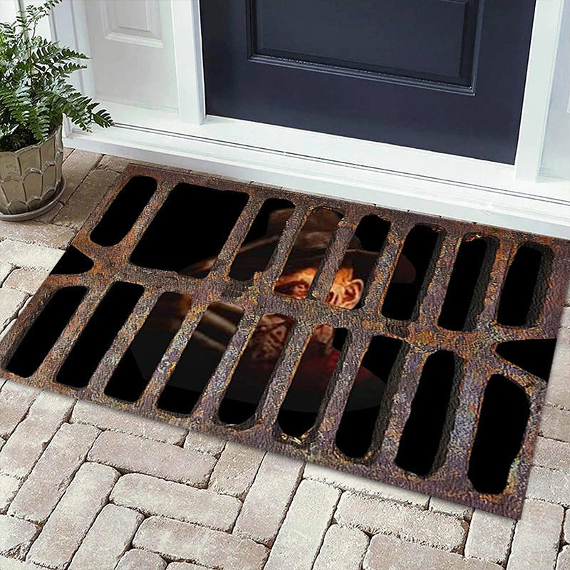 3D Illusion Floor Mat for Playful Entryway Decor