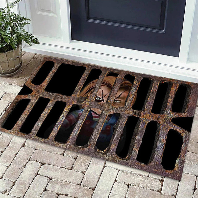 3D Illusion Floor Mat for Playful Entryway Decor