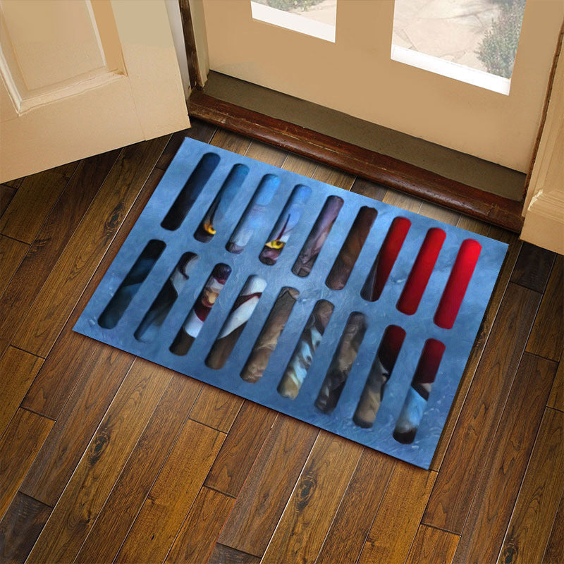 3D Illusion Floor Mat for Playful Entryway Decor
