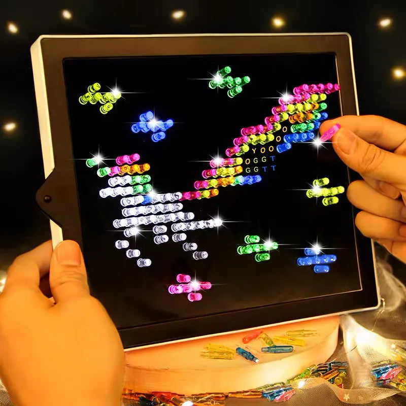 Pixel Art Light Panel Toy for Screen-Free Creativity