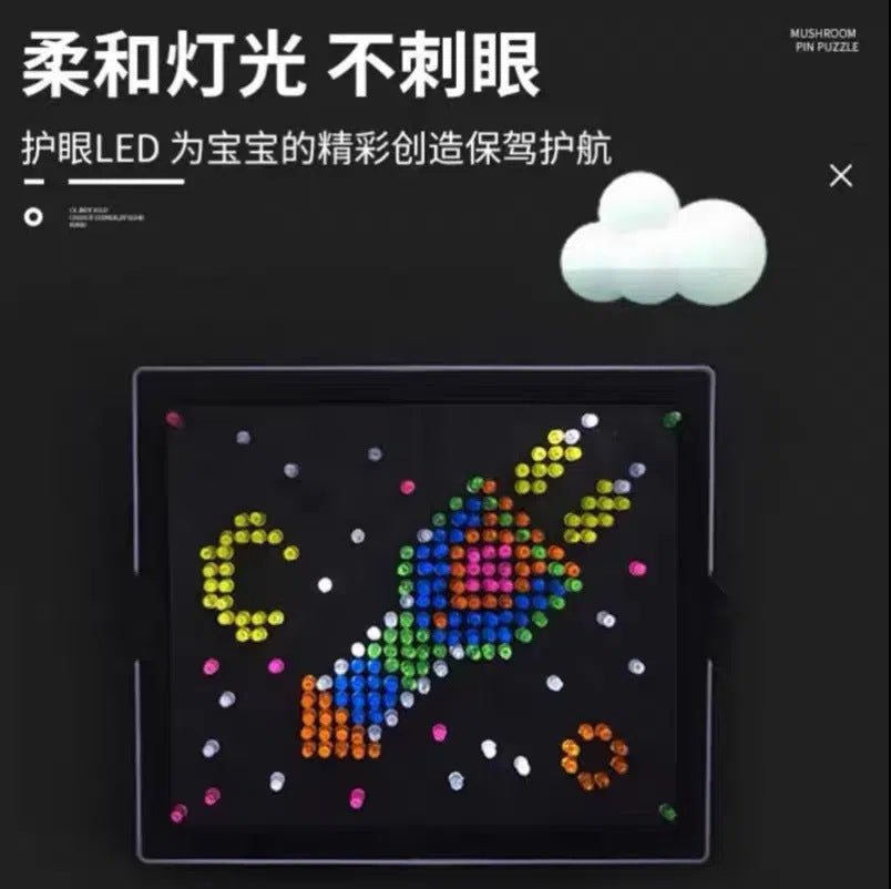 Pixel Art Light Panel Toy for Screen-Free Creativity