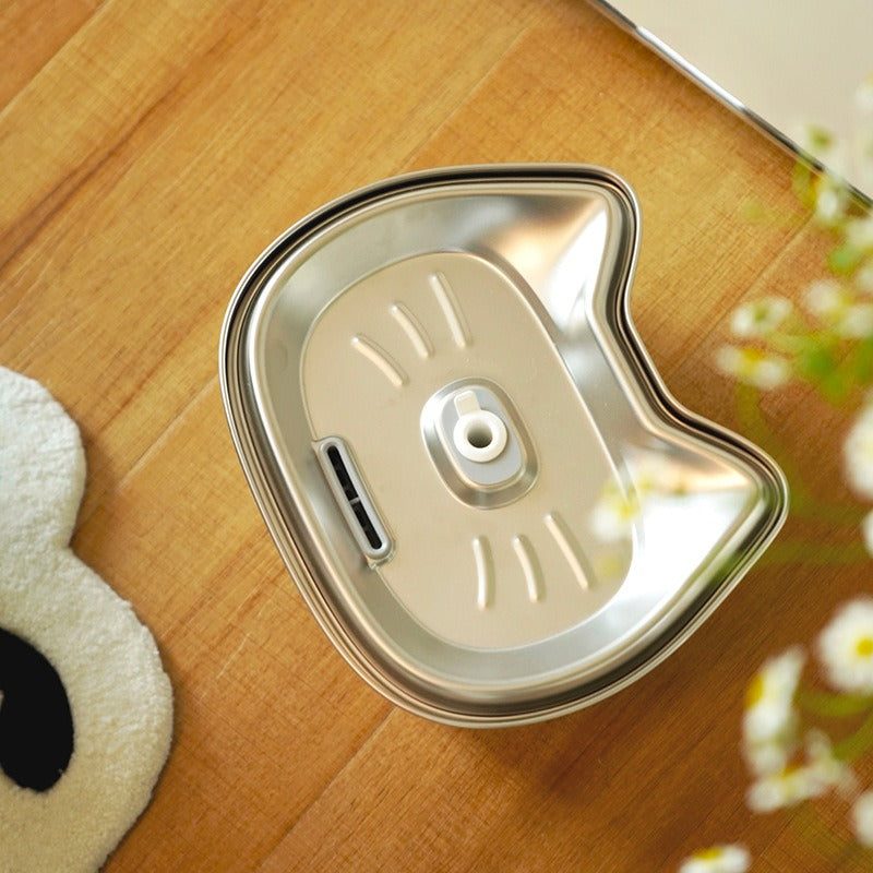 3L Stainless Steel Pet Water Fountain for Fresher Water