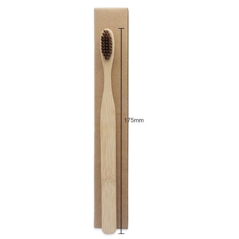 Bamboo Toothbrushes 3 Pack, Plastic-Free Handles