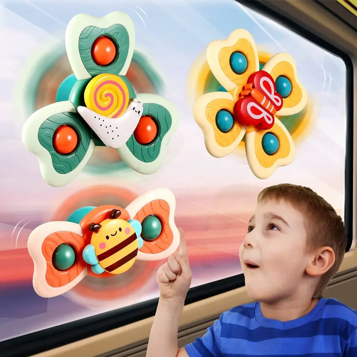 Baby Bath Toys Set: Colorful Sound-Spinning Sensory Play