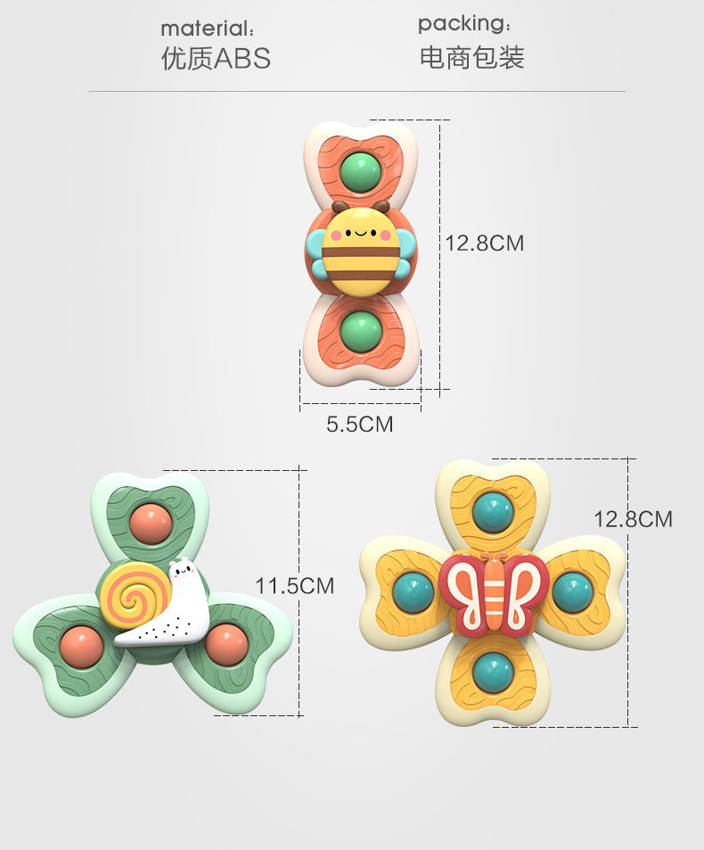 Baby Bath Toys Set: Colorful Sound-Spinning Sensory Play