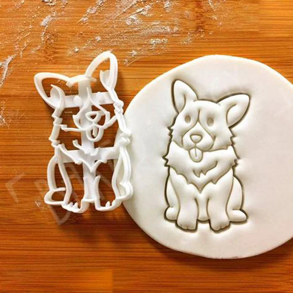 Corgi Cookie Cutter Set: 3 Dog Shapes for Baking Fun
