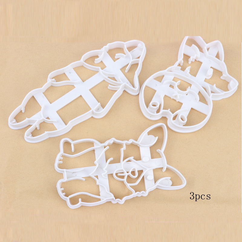 Corgi Cookie Cutter Set: 3 Dog Shapes for Baking Fun
