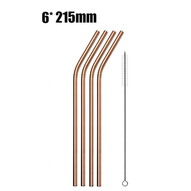 Reusable Metal Straws with Cleaner Brush for 20oz Tumblers