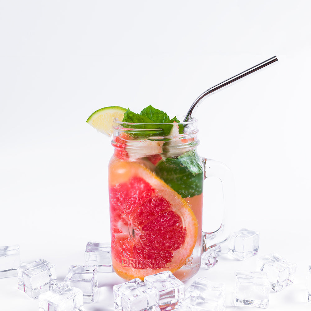 Reusable Metal Straws with Cleaner Brush for 20oz Tumblers