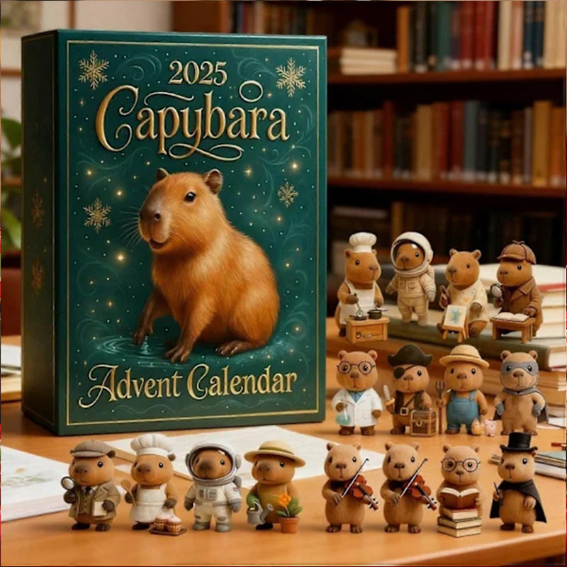 Capybara Advent Calendar for Christmas Countdown Gift