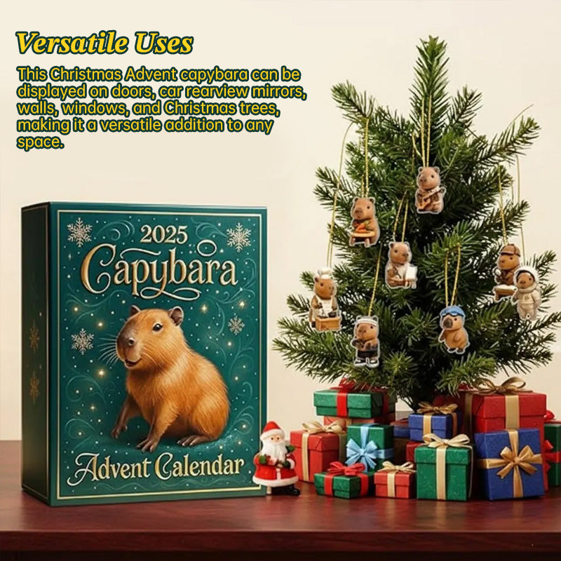 Capybara Advent Calendar for Christmas Countdown Gift