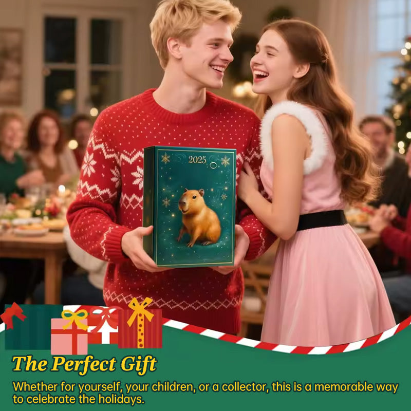 Capybara Advent Calendar for Christmas Countdown Gift