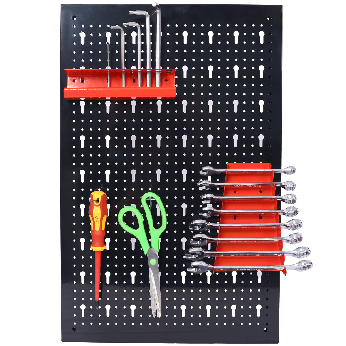Metal Garage Pegboard Tool Rack, 4 ft Wall Organizer