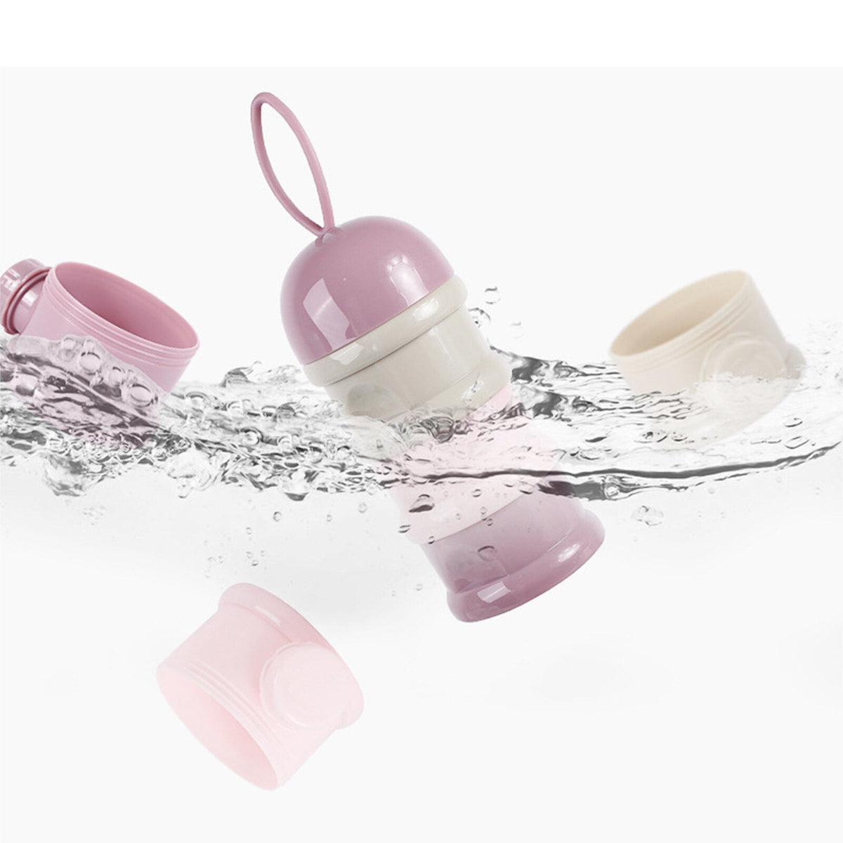Baby Formula Dispenser: 4-Layer Portable Storage Box