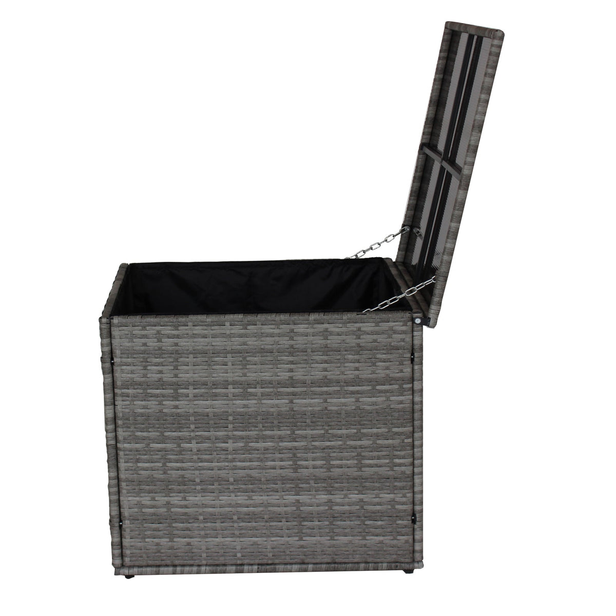 Wicker Patio Sectional Sofa Set with Hidden Storage