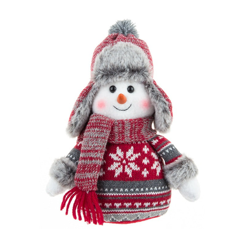 Snowman Christmas Doll Decor for Cozy Holiday Displays