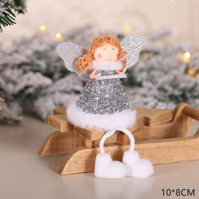Plush Angel Christmas Ornament Cozy Holiday Tree Decor