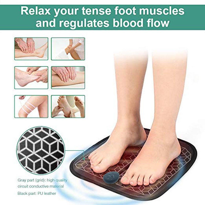 EMS Foot Massager Pad — Stimulate Circulation & Relieve