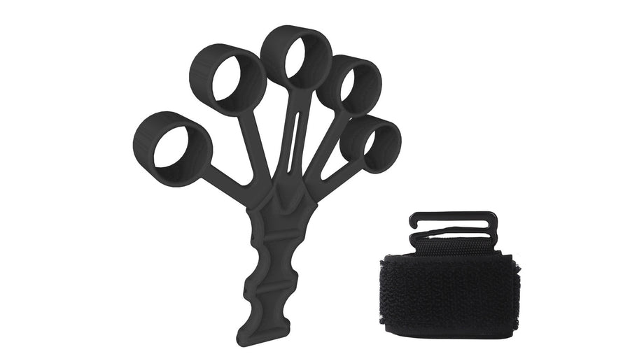 5‑Finger Silicone Grip Trainer — Adjustable Finger Strength