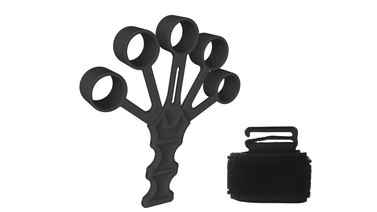 5‑Finger Silicone Grip Trainer — Adjustable Finger Strength
