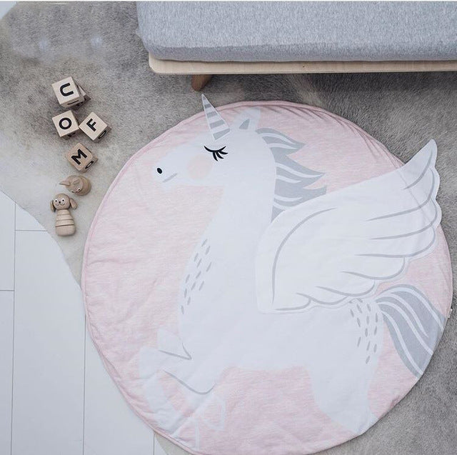 90cm Round Baby Play Mat for Comfortable Tummy Time