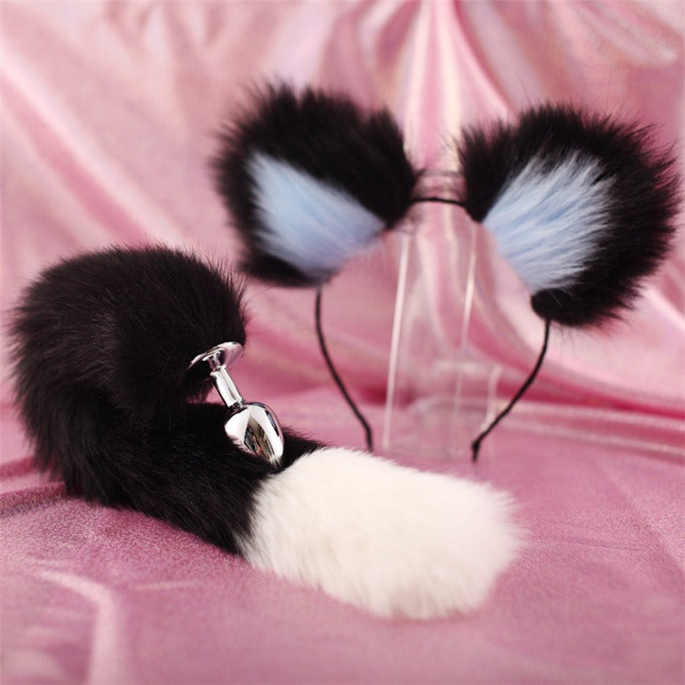 Cat Tail Costume Accessory Set With 40cm Matching Ears