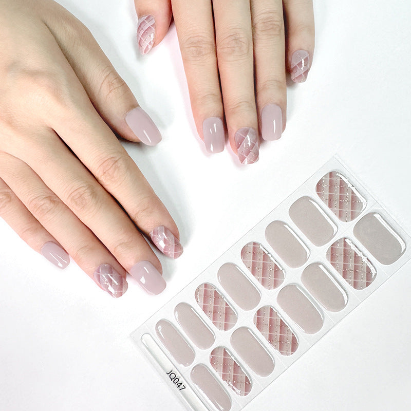 Semi-Cured UV Gel Nail Stickers — Salon Art in Seconds