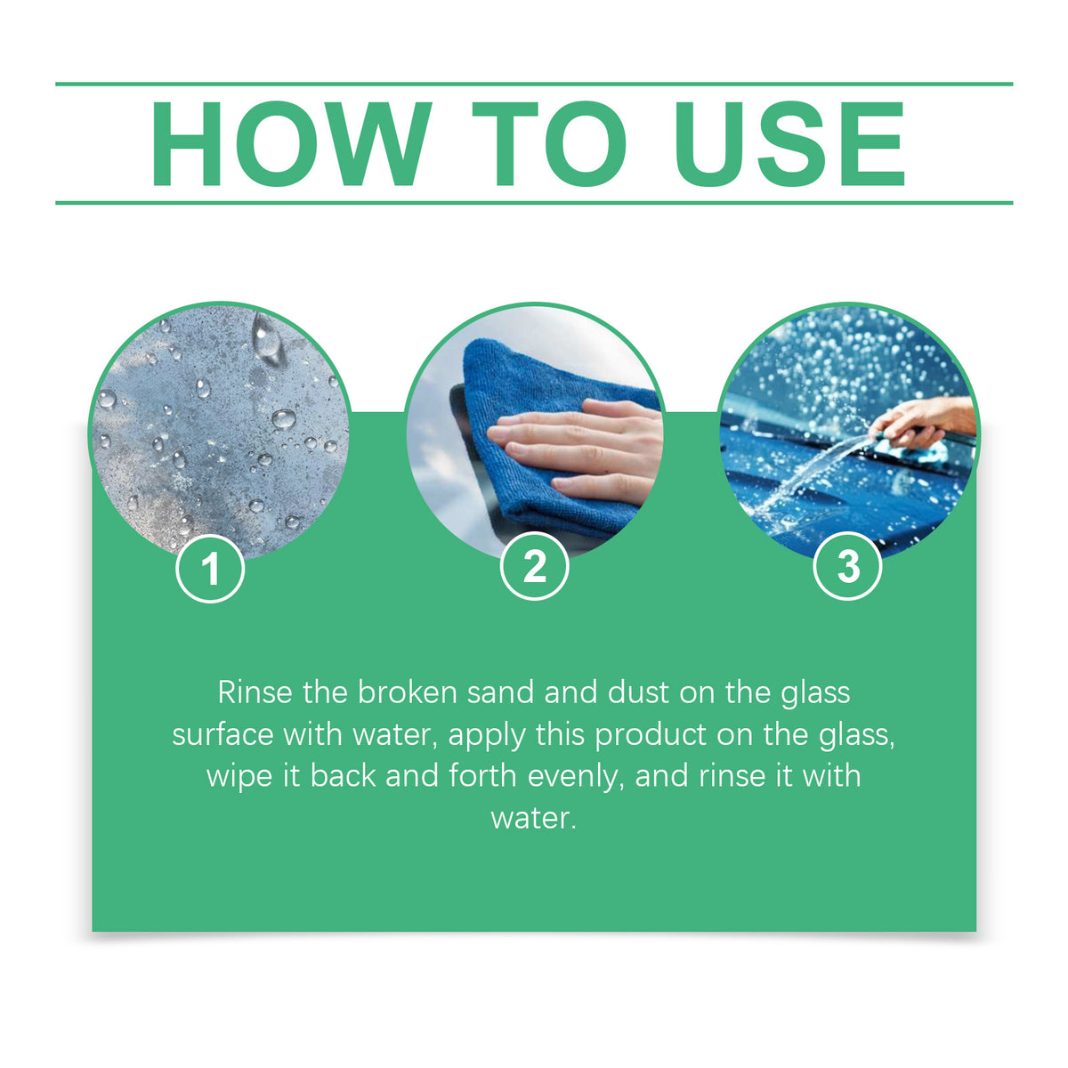 Car Glass Cleaner for Clearer, Fog-Reduced Visibility
