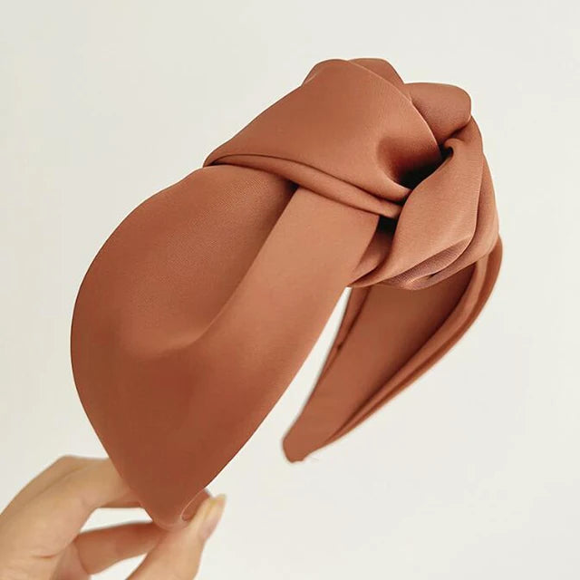 Satin Knot Headband for Effortless Everyday Polish