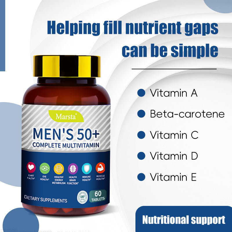 Multivitamin for Men 50+ — Heart, Brain & Energy Support
