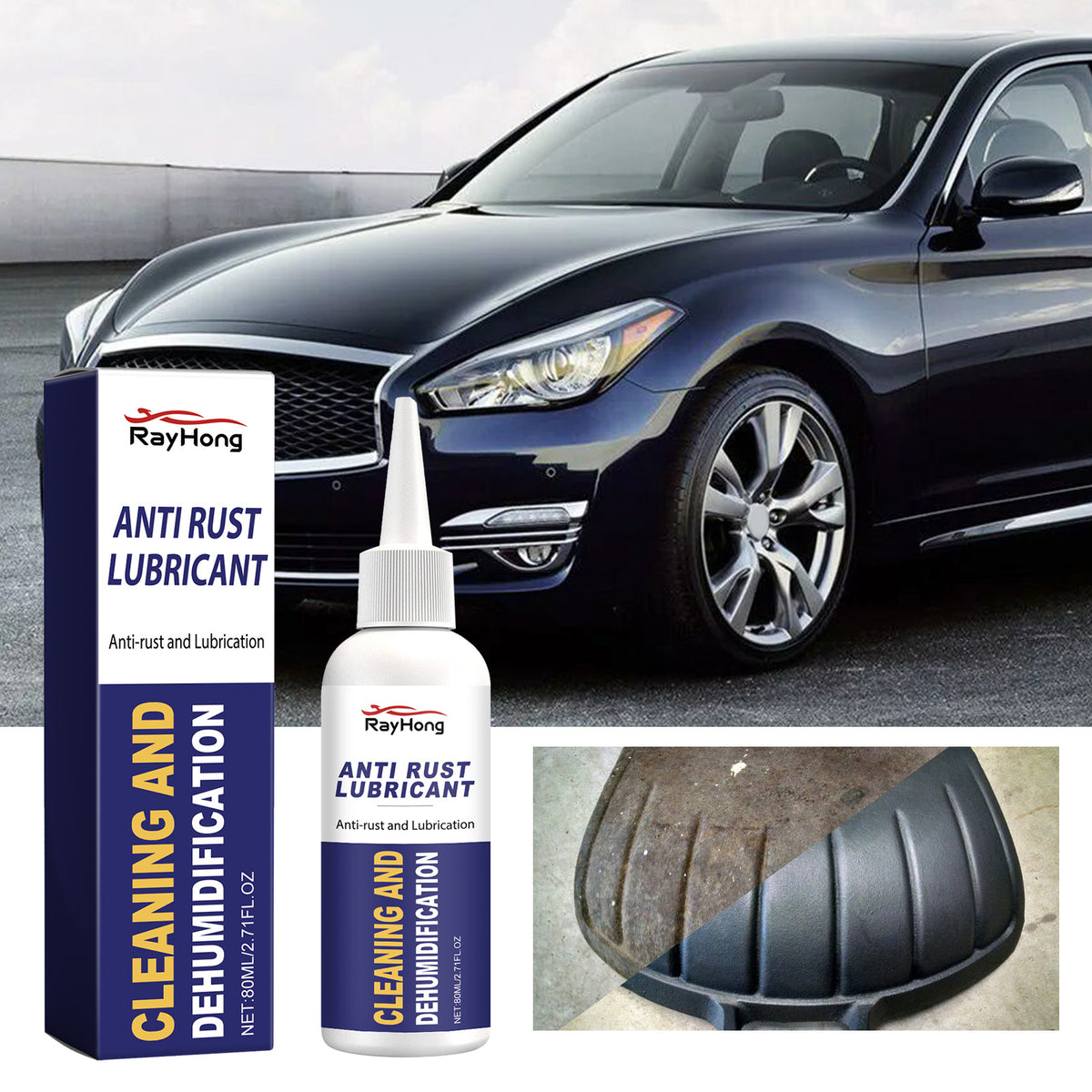 Anti-Rust Lubricant for Car Wheels and Metal Parts
