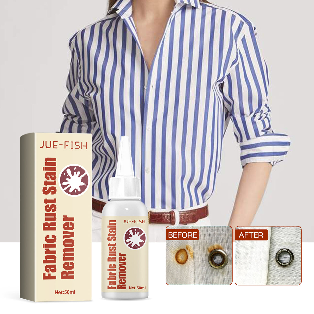 Fabric Rust Stain Remover for Stubborn Clothing Stains