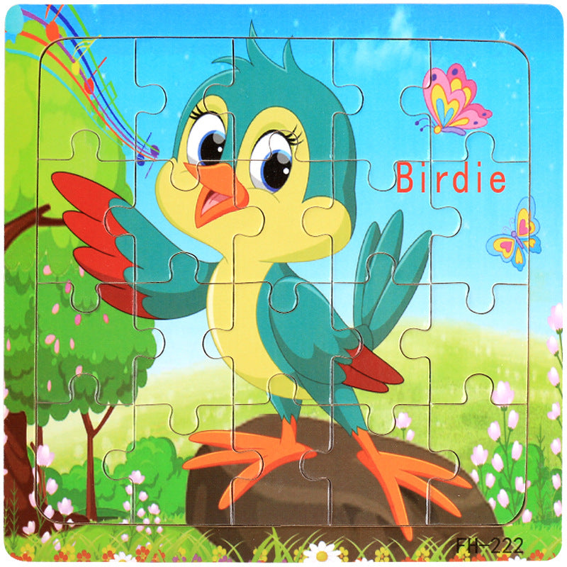Wooden Animal Puzzles for Hands-On Early Learning