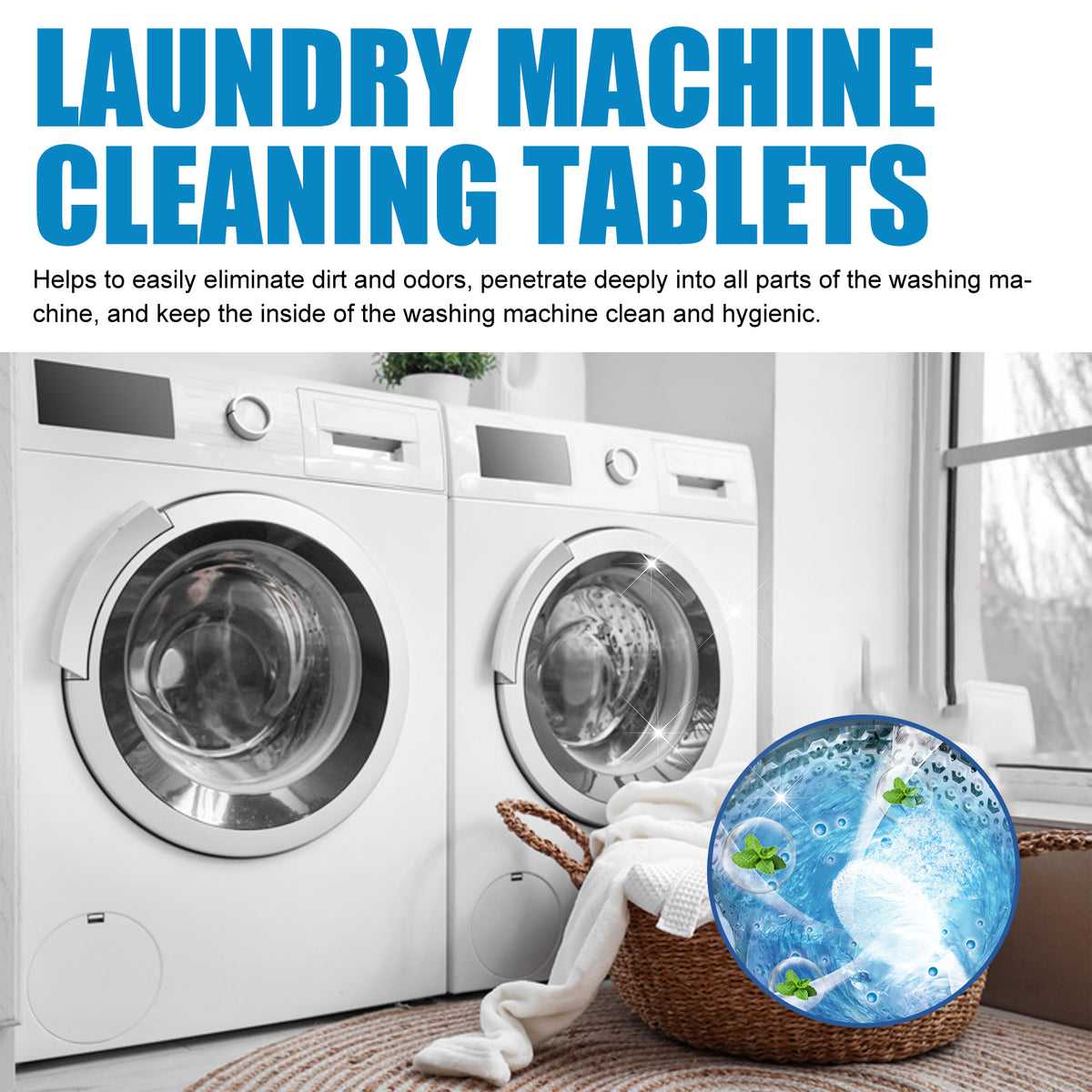Washing Machine Cleaning Tablets for Fresh Laundry
