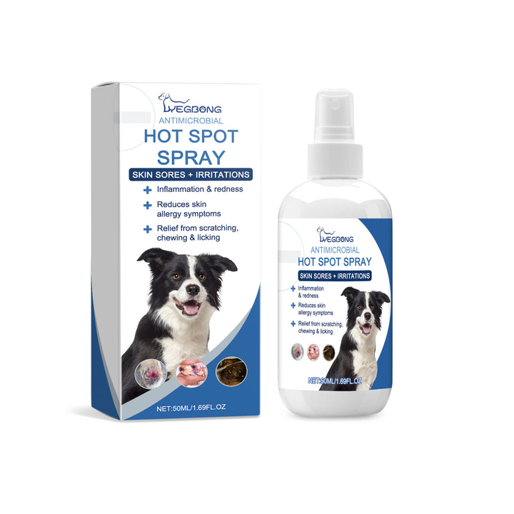 Pet Hot Spot Spray for Gentle Skin Irritation Care