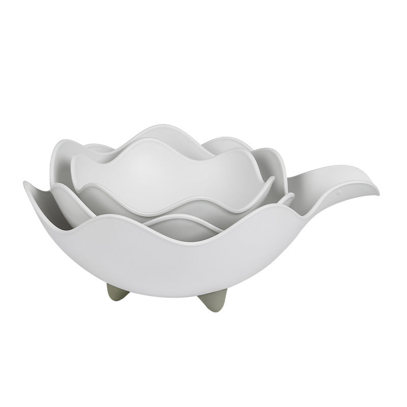 Petal Rim Snack Bowl Set for Coffee Tables and Desks