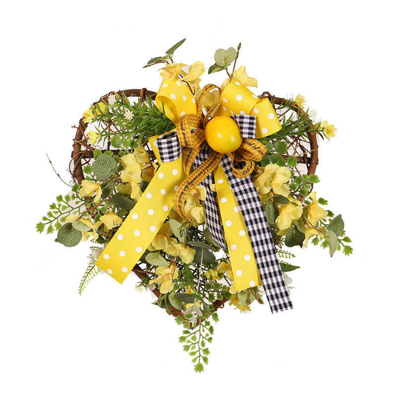 Lemon Spring Wreath for a Cheerful Seasonal Welcome
