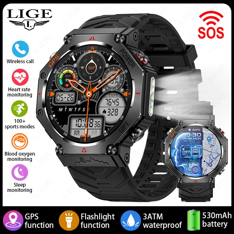GPS Smartwatch with Fitness Tracking & Wireless Calls