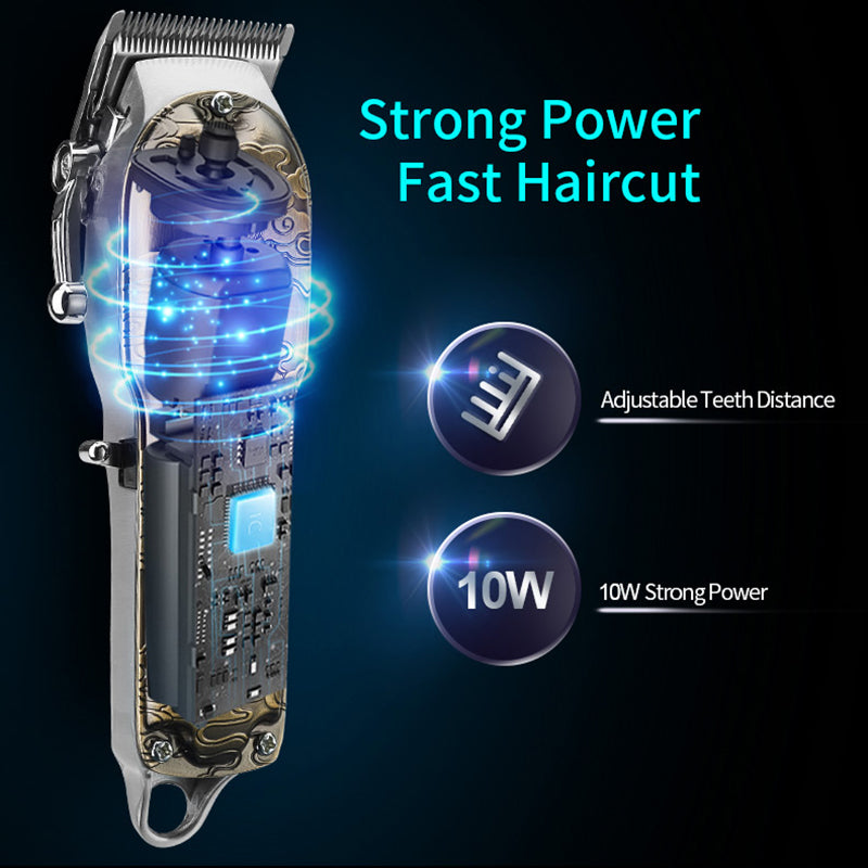 Metal Hair Clipper Set for Precise Home Grooming Control
