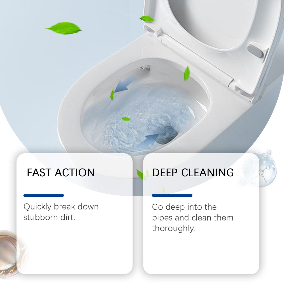 Toilet Cleaning Tablets for Weekly Deep Bowl Cleaning