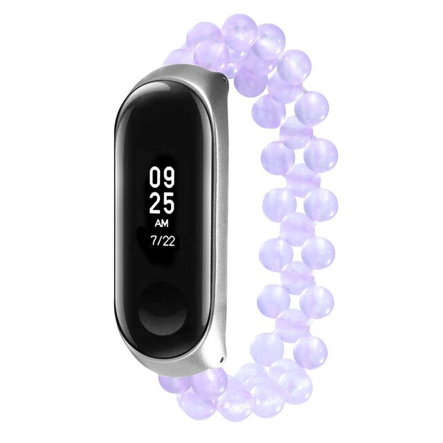 Beaded Stretch Strap for Mi Band 3 and 4 Fashion Look
