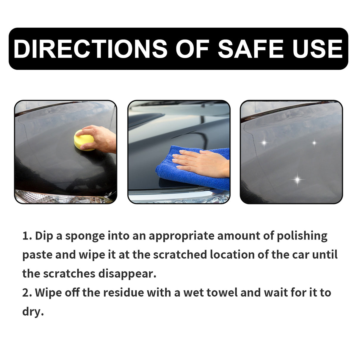 Car Scratch Polishing Paste for Glossy Paint Repair
