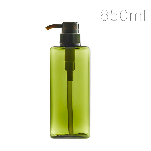 Refillable Square Lotion Pump Bottle for Bathroom Storage