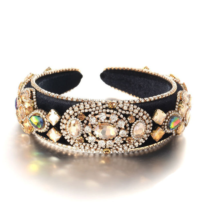 Baroque Rhinestone Headband for Vintage Glamour Looks