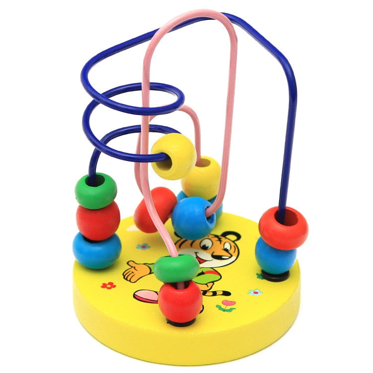 Montessori Wooden Baby Bead Maze for Fine Motor Play