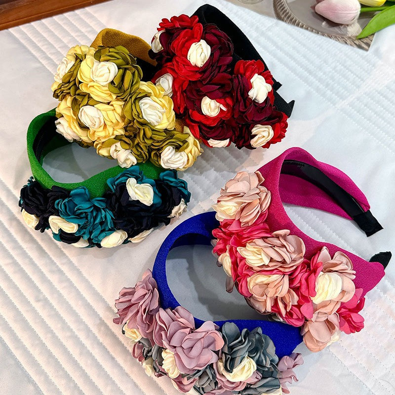 3D Floral Headband for Romantic, Statement Styling
