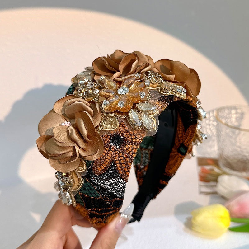 Handmade Floral Headband for Statement Occasion Style